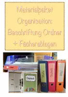 Vorschau - Poster - Organisation: Beschriftung Ordner und Ablagen - Deckblatt