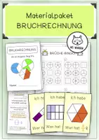 Vorschau - Arbeitsblätter - Materialpaket BRUCHRECHNUNG - Deckblatt
