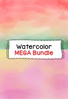 Vorschau - selbst erstellte Cliparts/Grafiken - Watercolor Hintergründe wachsendes Packet - Deckblatt
