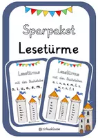 Vorschau - Stationenlernen - Sparpaket: Lesetürme - Deckblatt