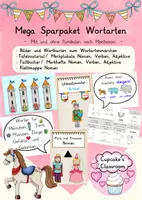 Vorschau - Arbeitsblätter - Mega Sparpaket Wortartenmärchen, Nomen, Verben Adjektive, Deutsch, DaZ - Deckblatt