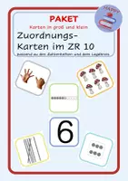 Vorschau - Fördermaterial/Inklusion - PAKET - Legekarten ZR10 - Zuordnen von Menge, Darstellung und Zahl - Deckblatt
