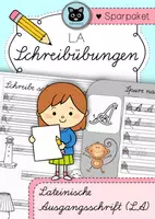 Vorschau - Arbeitsblätter - SPARPAKET Schreibübungen Lateinische Ausgangsschrift (LA) - Deckblatt