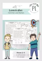 Vorschau - Arbeitsblätter - Lesestraßen: Sommer und Herbst (2-fach differenziert) - Deckblatt