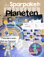 Vorschau - Stundenentwürfe - Sonnensystem Planeten im Weltraum Sparpaket - Deckblatt