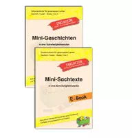 Vorschau - Arbeitsblätter - Sparpaket: Mini-Geschichten/Mini-Sachtexte - Deckblatt