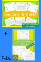 Vorschau - Arbeitsblätter - Auf der Linie bleiben - Paket - Deckblatt