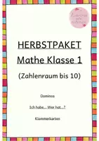 Vorschau - Spiele - SPARPAKET Mathespiele Zahlenraum 1-10 (Herbstversion) - Deckblatt