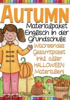 Vorschau - Stundenentwürfe - autumn + Halloween Materialpaket Englisch - Deckblatt