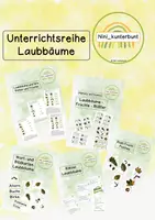 Vorschau - Arbeitsblätter - Unterrichtsreihe Laubbäume, ihre Früchte und Blätter - Deckblatt