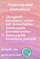 Vorschau - Arbeitsblätter - Mathe: Sparpaket "Einmaleins" - Deckblatt
