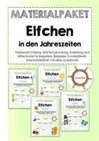 Vorschau - Stundenentwürfe - MATERIALPAKET - Gedichte in den Jahreszeiten - ein Elfchen schreiben - Deckblatt