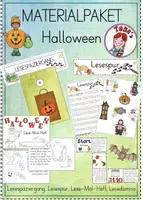 Vorschau - Arbeitsblätter - Materialpaket Halloween - Deckblatt