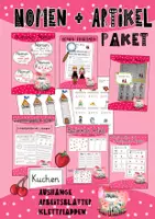 Vorschau - Arbeitsblätter - Wortartenpaket: Nomen und Artikel #Silvesterknaller23 - Deckblatt