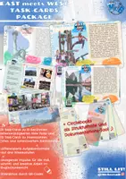 Vorschau - Unterrichtsreihen - East meets West - NYC und Kalifornien Task Cards - Deckblatt