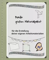 Vorschau - selbst erstellte Cliparts/Grafiken - Großes Materialpaket bundle // Erstellung von Arbeitsblättern - Deckblatt