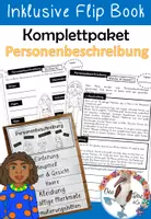 Vorschau - Unterrichtsreihen - Komplettpaket - Personenbeschreibung inklusive Flipbook und Arbeitsblätter - Deckblatt