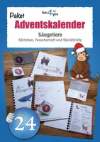 Vorschau - Arbeitsblätter - Adventskalender - Säugetiere (Kärtchen, Forscherheft und Steckbriefe) - Deckblatt