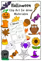 Vorschau - Arbeitsblätter - Halloween Bundle Materialpaket - Deckblatt