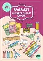 Vorschau - selbst erstellte Cliparts/Grafiken - Sparpaket Cliparts für die Schule (kommerzielle Nutzung erlaubt) - Deckblatt