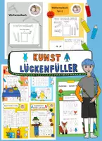 Vorschau - Stundenentwürfe - Lückenfüller Kunstunterricht, Vertretungsunterricht Kunst Grundschule, einfache Kunstideen - Deckblatt