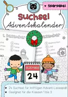 Vorschau - Arbeitsblätter - SPARPAKET | Suchsel-Adventskalender | Kl. 1 - 3 - Deckblatt
