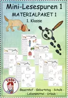 Vorschau - Arbeitsblätter - Lesespur (3-fach differenziert) - Materialpaket 1 - Deckblatt