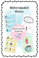 Vorschau - Arbeitsblätter - Materialpaket Winter - Deckblatt