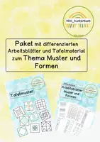 Vorschau - Arbeitsblätter - Muster und Formen - Deckblatt