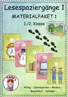 Vorschau - Arbeitsblätter - Lesespaziergang (3-fach differenziert) - Materialpaket 1 - Deckblatt