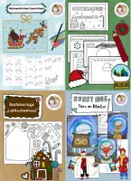Vorschau - Stundenentwürfe - 7 Kunstideen in der Weihnachtszeit, Sparpaket Kunst Weihnachten, Kunst Winter - Deckblatt