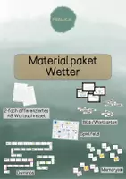 Vorschau - Stationenlernen - MATERIALPAKET Thema Wetter (DaZ/Sachunterricht) - Deckblatt
