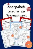 Vorschau - Arbeitsblätter - Sparpaket: Lesen in der Weihnachtszeit - Deckblatt