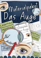 Vorschau - Stundenentwürfe - Das Auge - Materialpaket mit Forscherheft & Bildkarten - Deckblatt