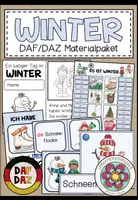 Vorschau - Arbeitsblätter - WINTER - Materialpaket (Deutsch / DAF/DAZ) - Deckblatt