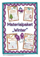 Vorschau - Arbeitsblätter - Materialpaket Winter - Deckblatt