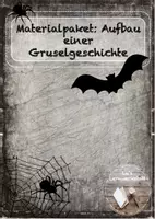Vorschau - Arbeitsblätter - Materialpaket: Aufbau einer Gruselgeschichte - Deckblatt