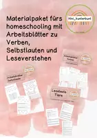 Vorschau - Arbeitsblätter - Materialpaket Deutsch fürs homeschooling - Deckblatt
