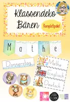 Vorschau - Poster - Klassenraum Deko Bären - Komplettpaket - Deckblatt