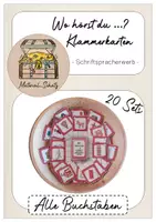 Vorschau - Spiele - Paket: Miniklammerkarten zu allen (eindeutigen) Buchstaben - Deckblatt
