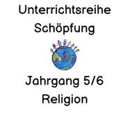 Vorschau - Arbeitsblätter - Materialpaket zur Unterrichtsreihe Schöpfung - Deckblatt