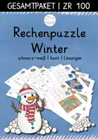 Vorschau - Arbeitsblätter - GESAMTPAKET | Rechenpuzzle Winter | ZR100 - Deckblatt