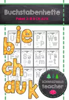 Vorschau - Arbeitsblätter - Buchstabenhefte Paket 3 Buchstaben ie B ch Au K - Deckblatt