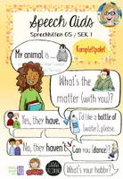 Vorschau - Poster - Speech Aids - Sprechhilfen Englisch Grundschule + SekI Komplettpaket - Deckblatt