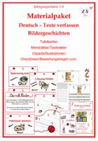 Vorschau - Arbeitsblätter - Materialpaket wachsend - Bildergeschichte in der Grundschule - Deckblatt