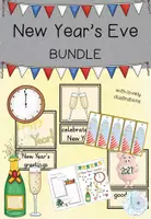Vorschau - Arbeitsblätter - New Year's Resolutions MATERIALPAKET / SPARPAKET / BUNDLE - Deckblatt