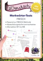 Vorschau - Arbeitsblätter - FRESCH Merkwörter-Tests - Deckblatt