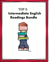 Vorschau - Arbeitsblätter - TOP 6 INTERMEDIATE English Readings @30% off! (Englisch als Fremdsprache) - Deckblatt