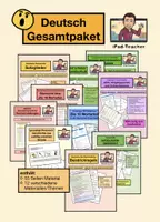 Vorschau - Stundenentwürfe - Deutsch Bundle: alle meine Deutsch-Materialien (40 Materialien) - Deckblatt