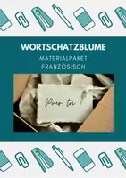 Vorschau - Arbeitsblätter - Materialpaket: Wortschatz-Blume (Französisch) - Deckblatt